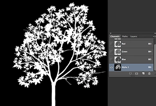 Channel masking isolates subjects using color channels to edit complex textures like smoke or hair.