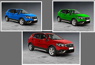 Professional vehicle image color correction service to adjust tones and enhance photo quality perfectly