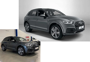 Expert vehicle image retouching to enhance clarity, color, and detail for auto photos professionally